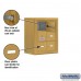 Salsbury Cell Phone Storage Locker - with Front Access Panel - 3 Door High Unit (8 Inch Deep Compartments) - 6 A Doors (5 usable) - Gold - Surface Mounted - Master Keyed Locks